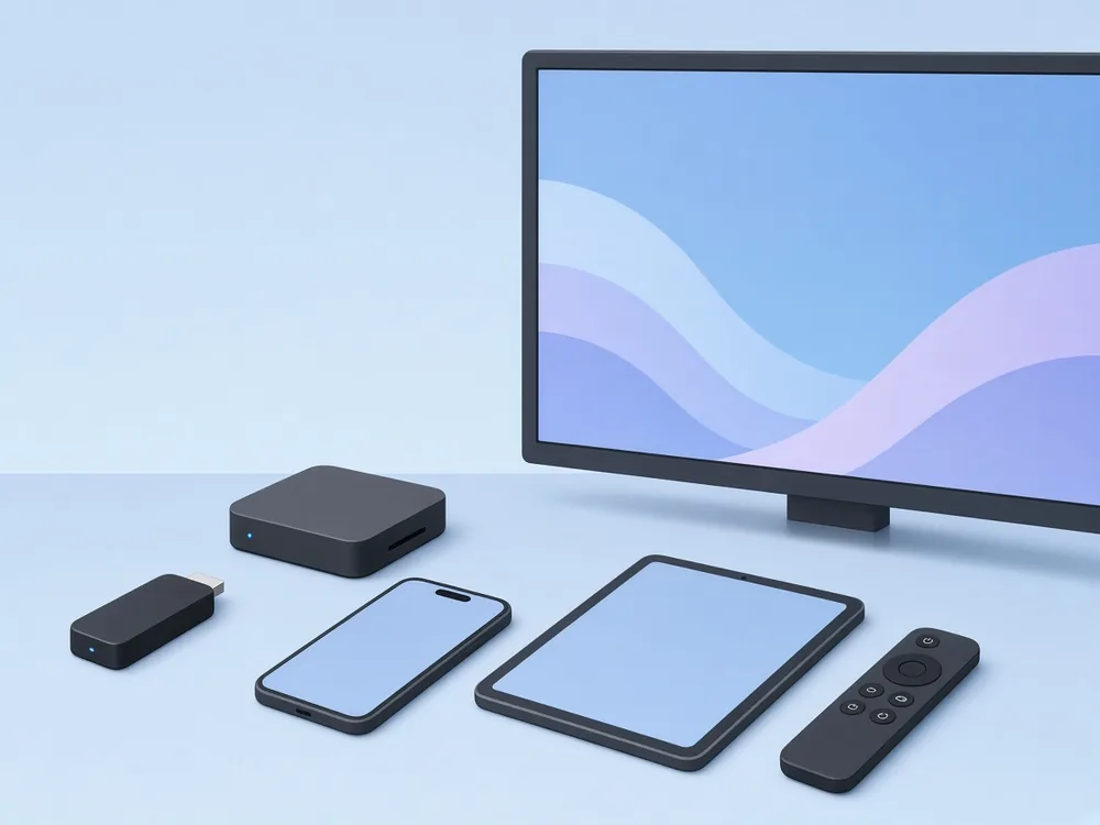 Enheter för IPTV: smart-tv, mediaspelare, tv-box, mobil och surfplatta